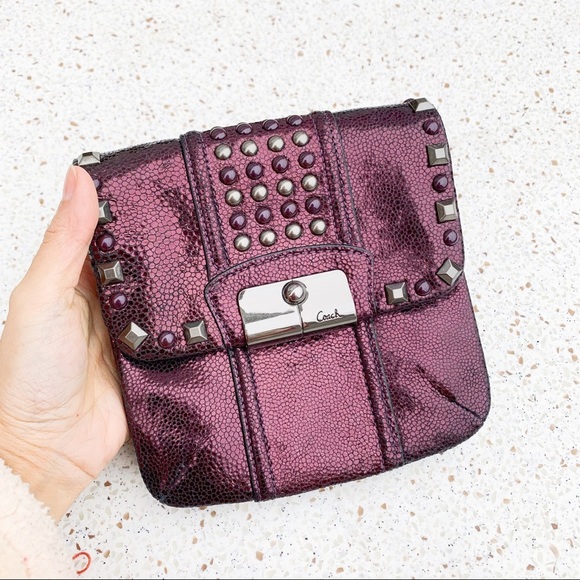 NWT Authentic Coach Retextured Leather Xbody Bag - Picture 1 of 8